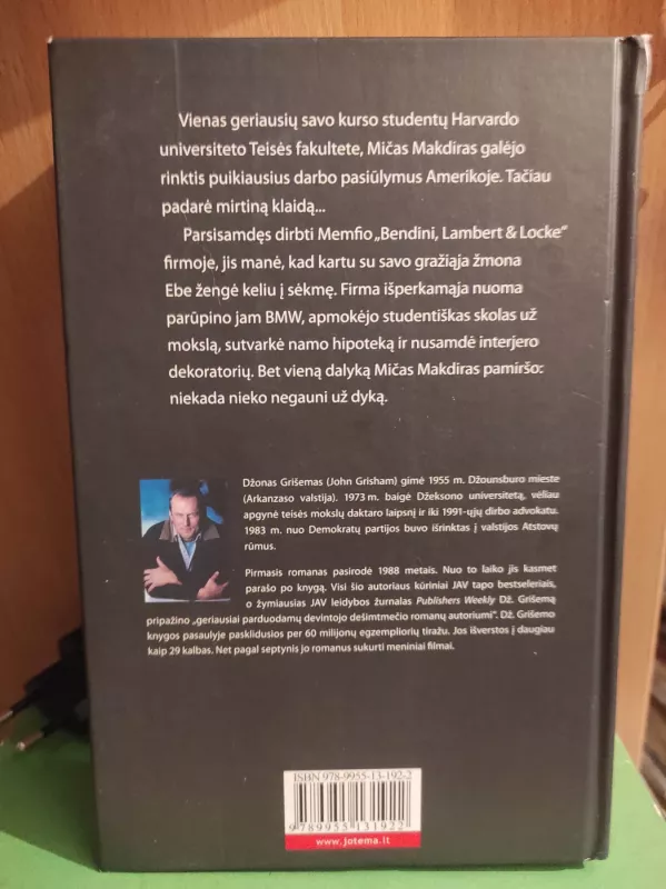 Firma - Džonas Grišemas, knyga 3