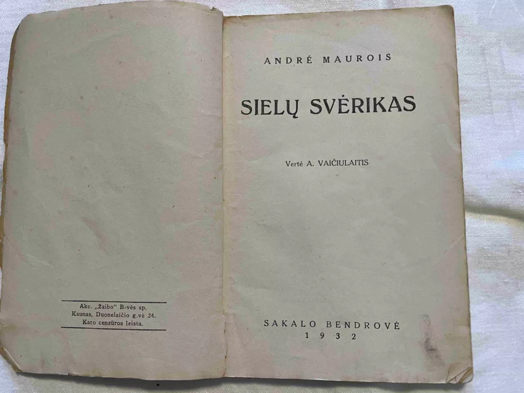 Sielų svėrikas - Andre Maurois, knyga 3