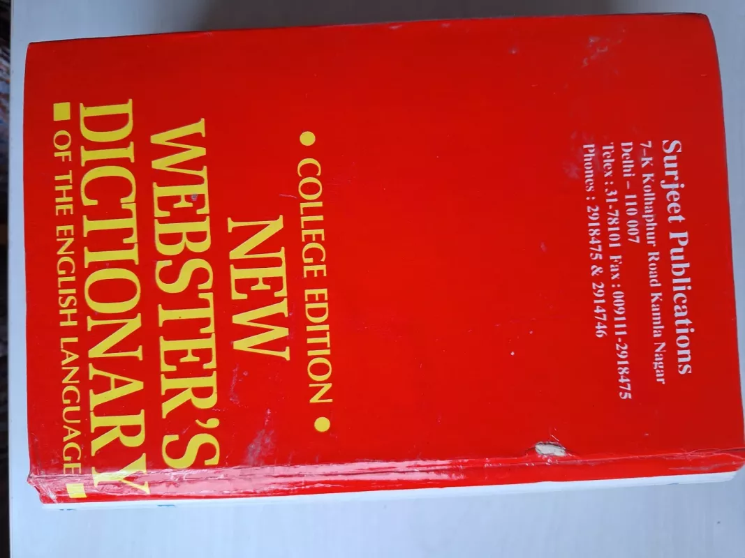 New Webster's Dictionary of the English Language - College Edition, knyga 5