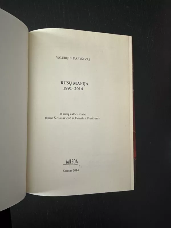 Rusų Mafija 1991-2014 - Valerijus Karyševas, knyga 3