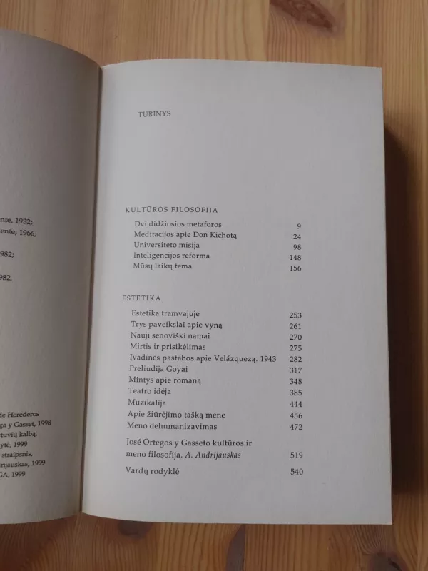 Mūsų laikų tema ir kitos esė - Jose Ortega y Gasset, knyga 5