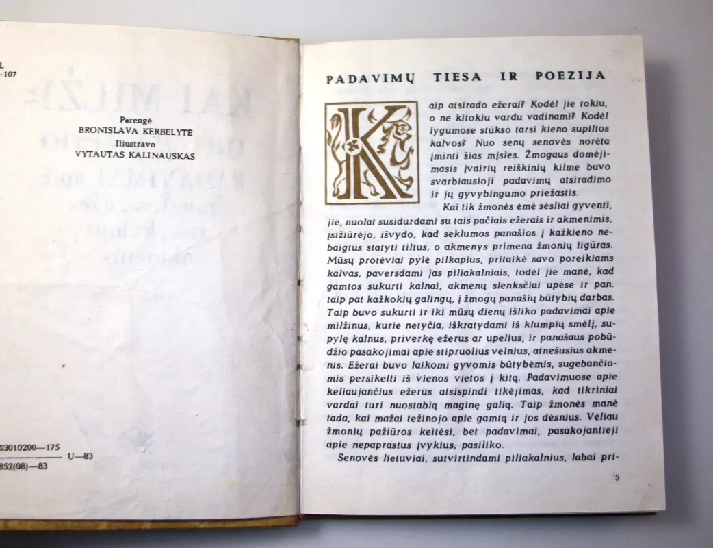 Kai milžinai gyveno: padavimai apie miestus, ežerus, kalnus, akmenis - Bronislava Kerbelytė, knyga 6