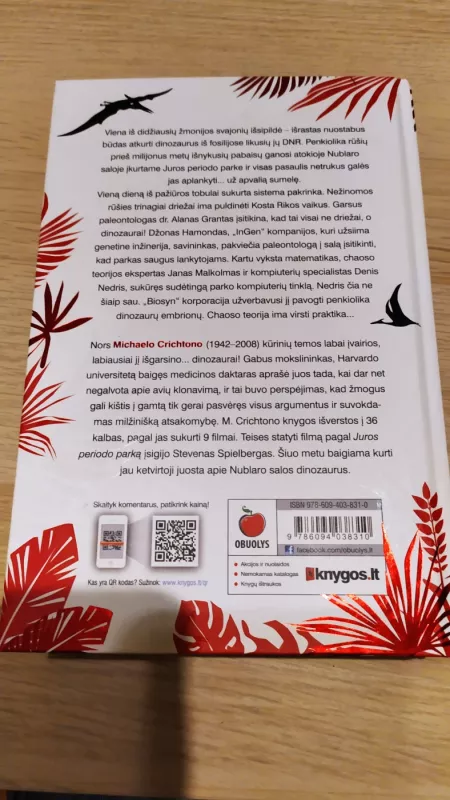 Juros periodo parkas - Michael Crichton, knyga 2
