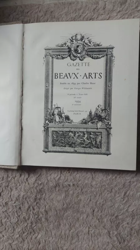 Gazette des Beaux-Arts 1934 II - Įvairūs, knyga 2