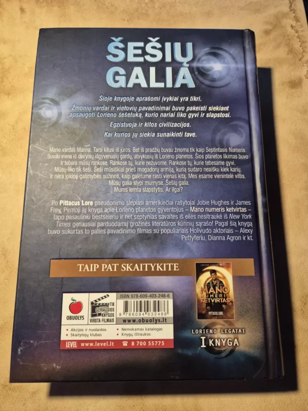 Šešių galia - Lore Pittacus, knyga 3