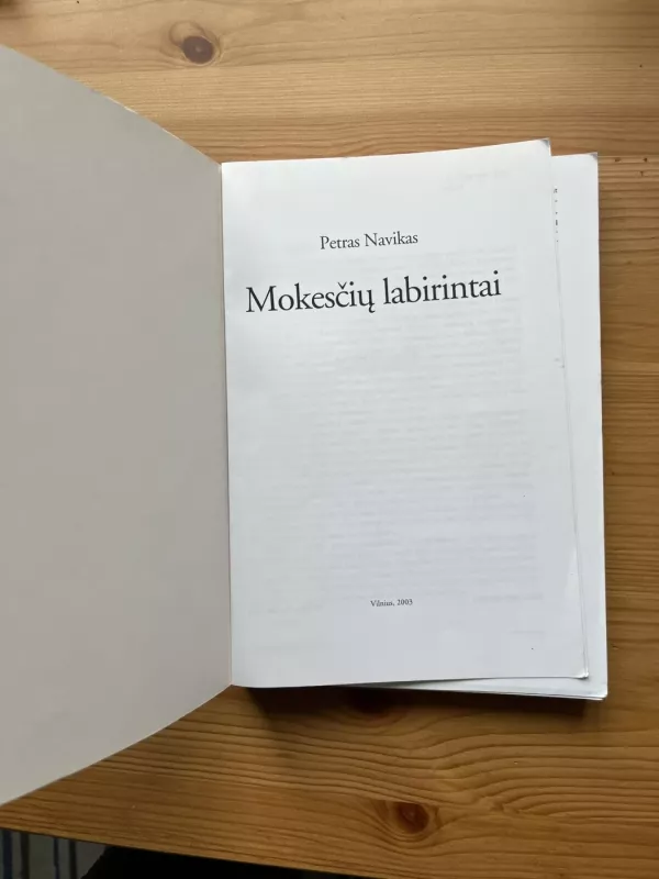 Mokesčių labirintai - Petras Navikas, knyga 3