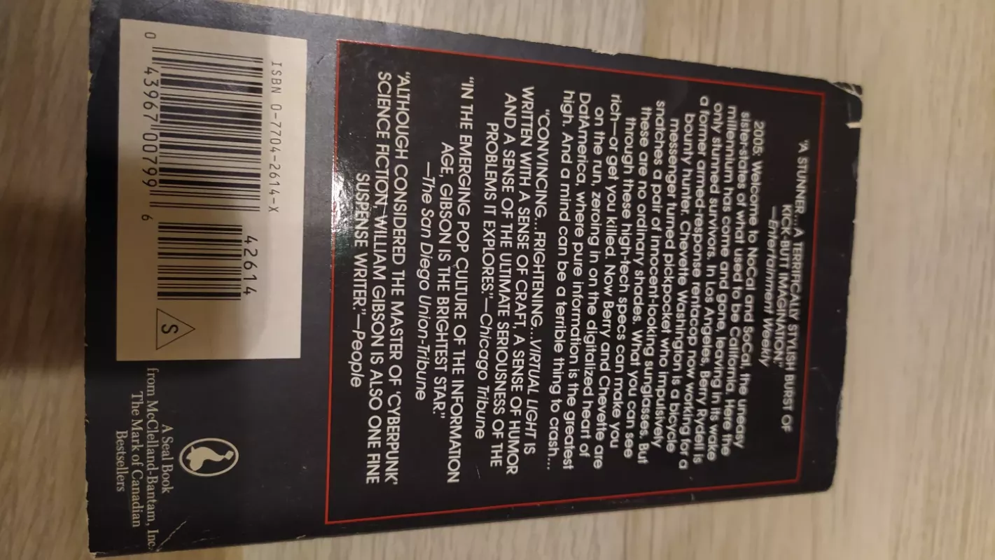 Virtual Light - William Gibson, knyga 3