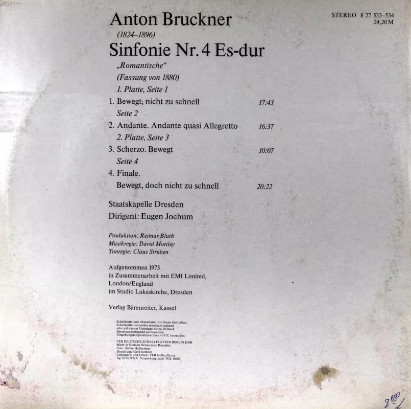 Anton Bruckner - Anton Bruckner, plokštelė 3