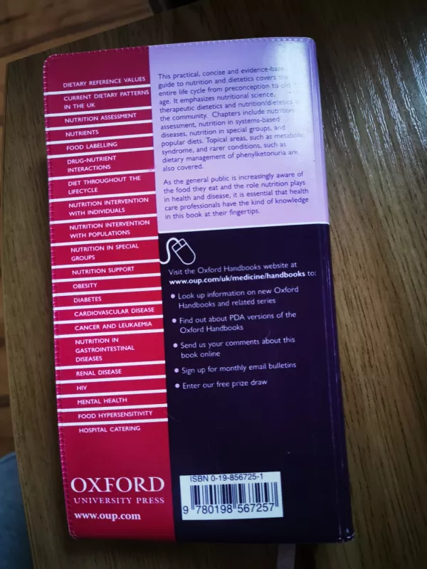 Oxford handbook of nutrition and dietetics - Joan Webster, Angela Madden, Michelle Holdsworth, knyga 3