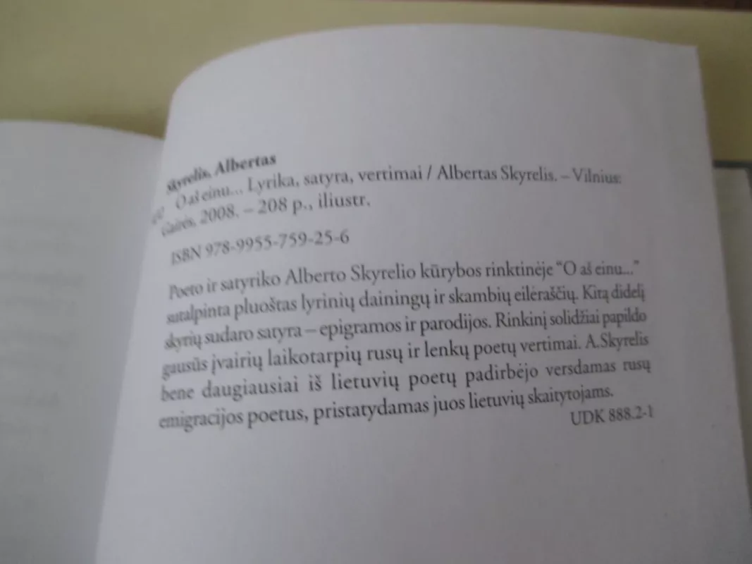 O aš einu... - Albertas Skyrelis, knyga 6