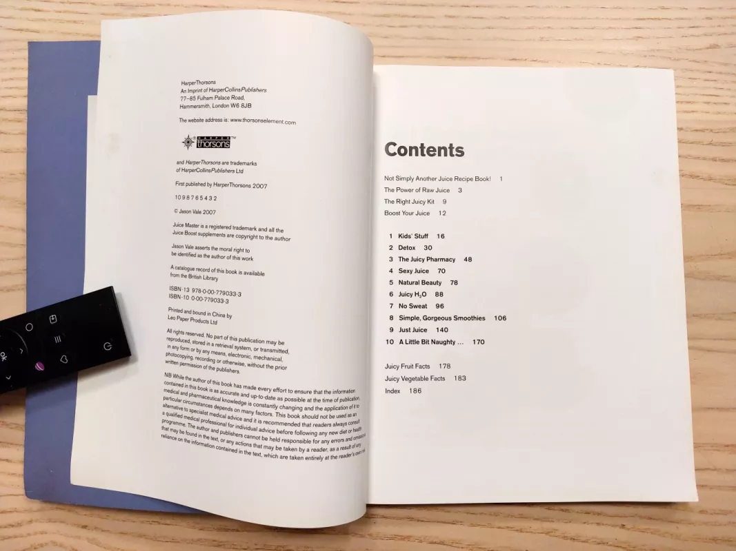 The Juice Master Over 100 Delicious Juices and Smoothies - Jason Vale, knyga 4