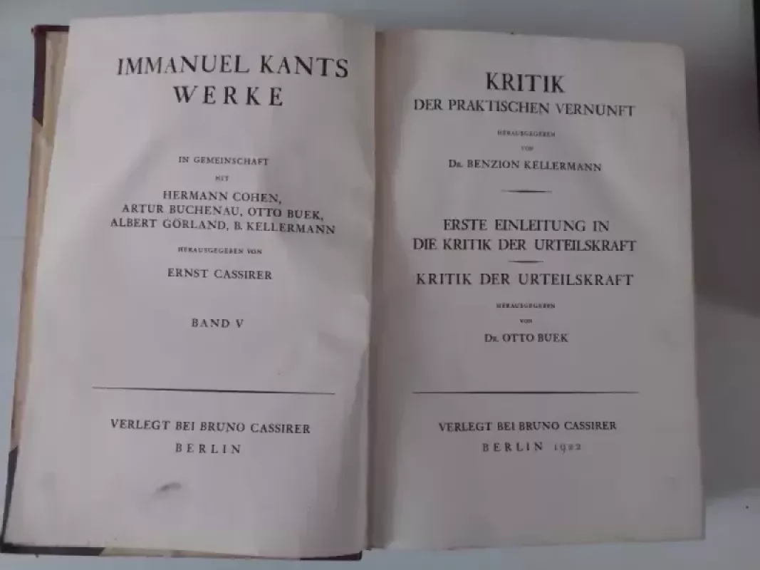 Immanuel Kants Werke - Autorių kolektyvas, knyga 6