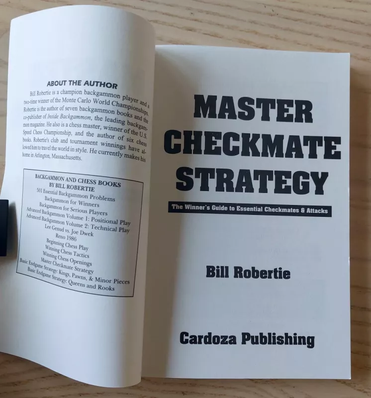 Master Checkmate Strategy (Chess books) - Bill Robertie, knyga 3