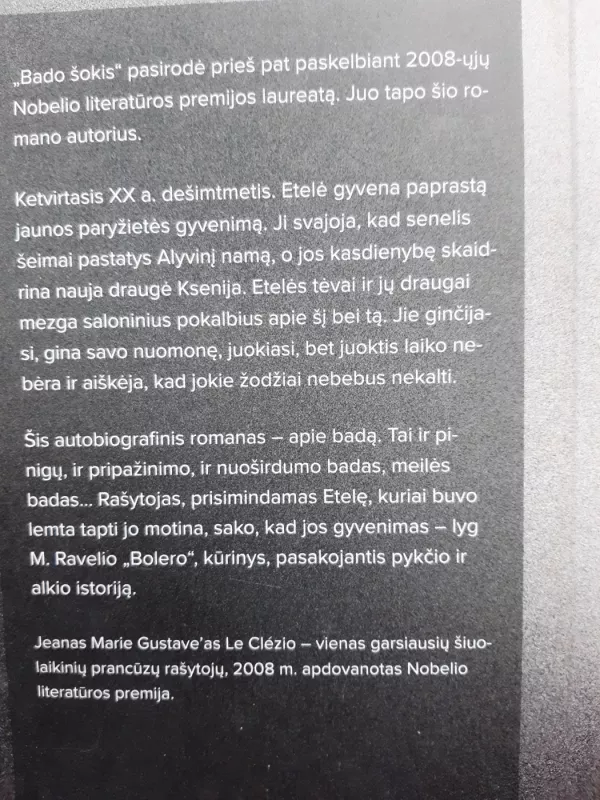 Bado šokis - H.M.G. Le Clézio, knyga 3