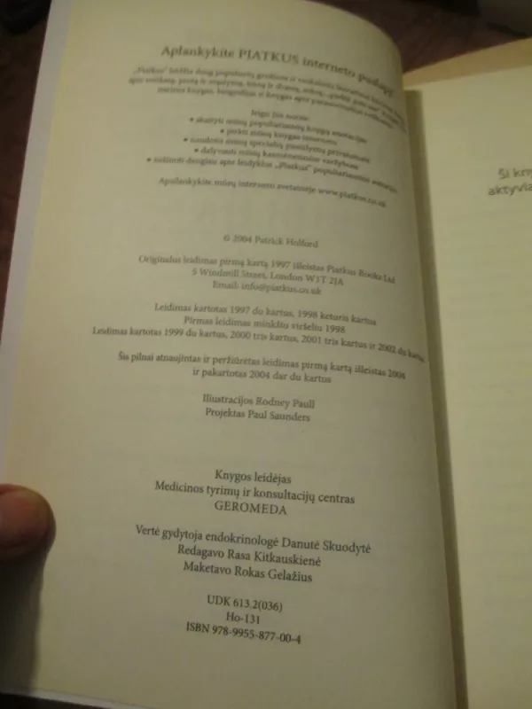 Nauja optimalios mitybos biblija - Patrick Holford, knyga 6