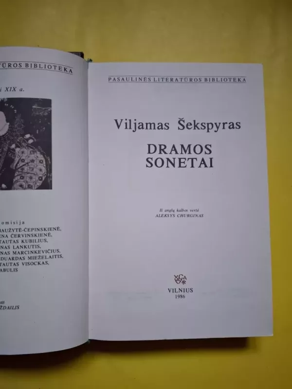 Dramos Sonetai - Viljamas Šekspyras, knyga 5