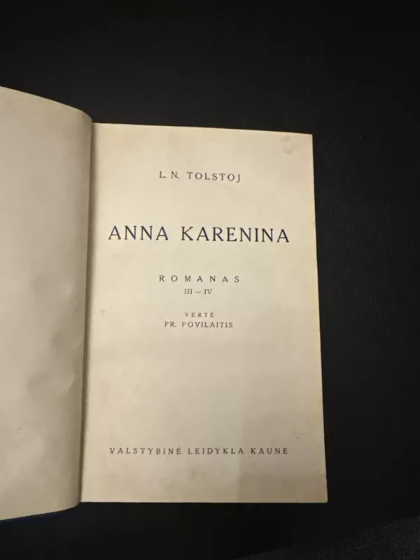 Anna Karenina III- IV - Levas Tolstojus, knyga 5