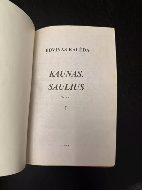 KAUNAS. SAULIUS (1 DALIS) - Edvinas Kalėda, knyga 3
