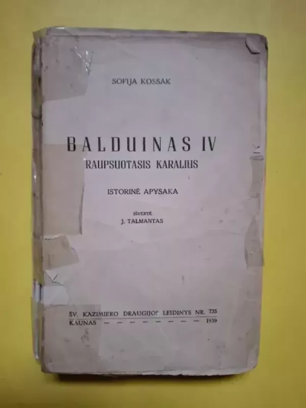 Balduinas IV. Raupsuotasis karalius. Istorinė apysaka - Sofija Kossak, knyga 2