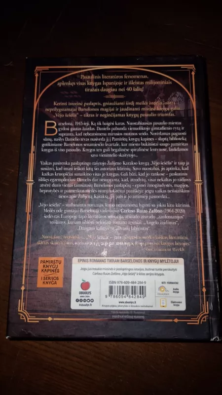 Vėjo šešėlis - Carlos Ruiz Zafon, knyga 4