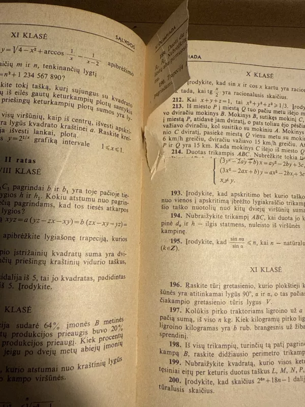 Lietuvos jaunųjų matematikų olimpiadų uždaviniai - Arūnas Grincevičius, Juozas  Mačys, knyga 3