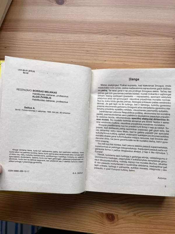 Firmos kūrimas ir valdymas - Antanas Seilius, knyga 3