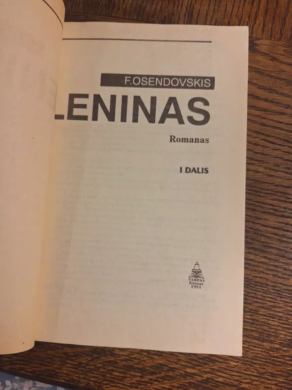 Leninas - F. Osendovskis, knyga 3