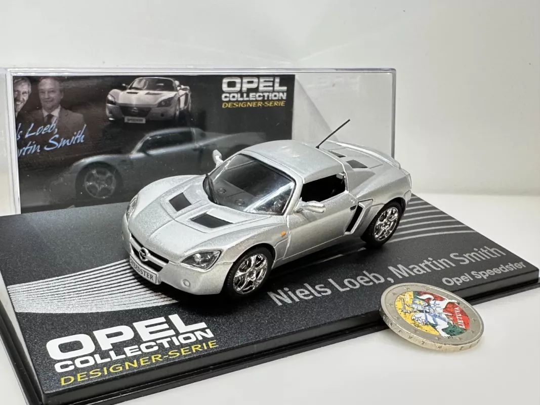 Opel Speedster Loeb Smith 1:43 Eaglemoss - , namai ir interjeras 2