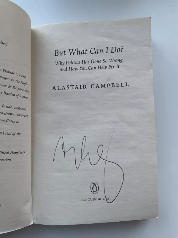BUT WHAT CAN I DO - Alastair Campbell, knyga 2