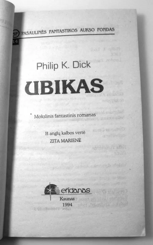 Ubikas (14) - Philip K. Dick, knyga 6