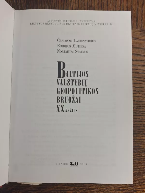 Baltijos valstybių geopolitikos bruožai XX amžius - Autorių Kolektyvas, knyga 3