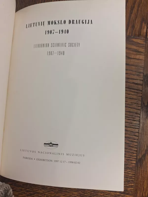 Lietuvių mokslo draugija. 1907-1940/Lithuanian scientific society. 1907-1940 - Autorių Kolektyvas, knyga 3