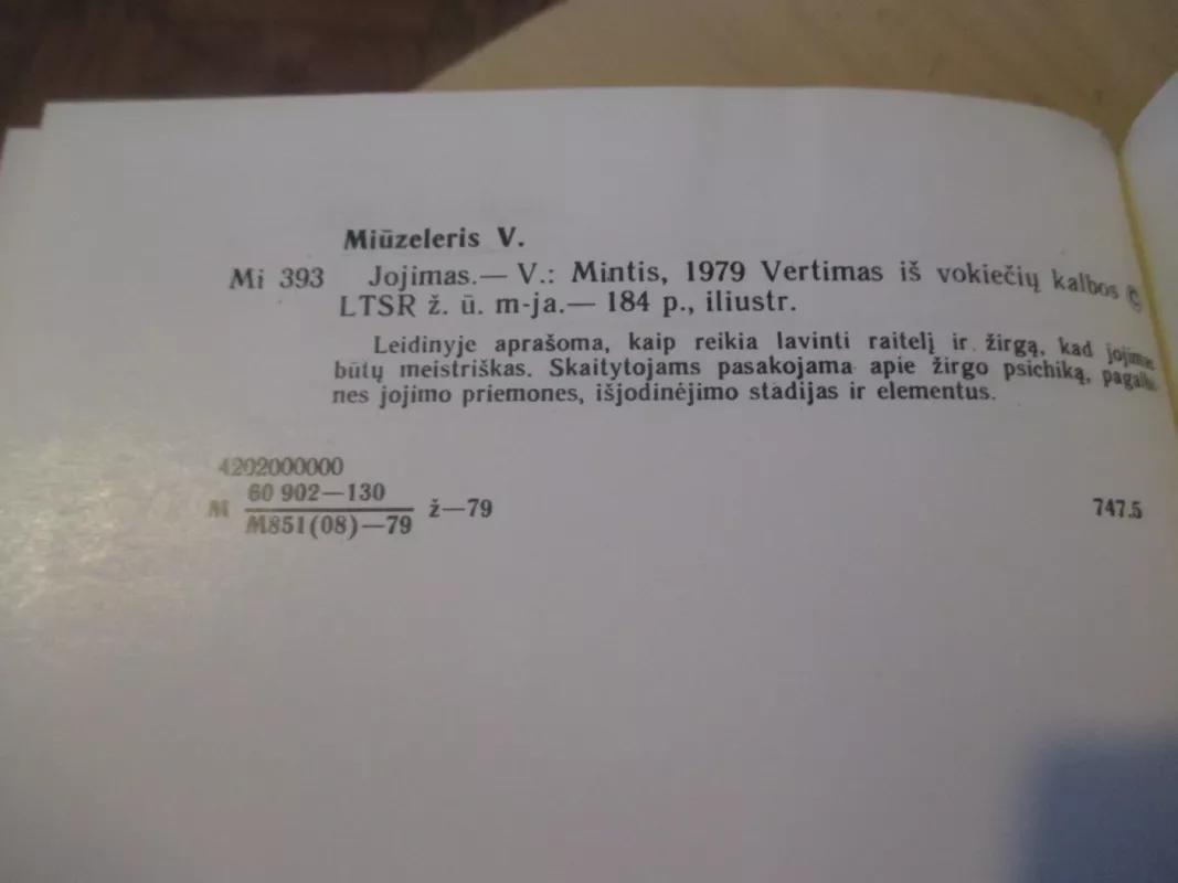 JOJIMAS - Vilhelmas Miūzeleris, knyga 4