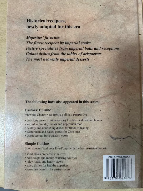 Imperial Austrian cuisine - Renate Wagner-Wittula, knyga 3