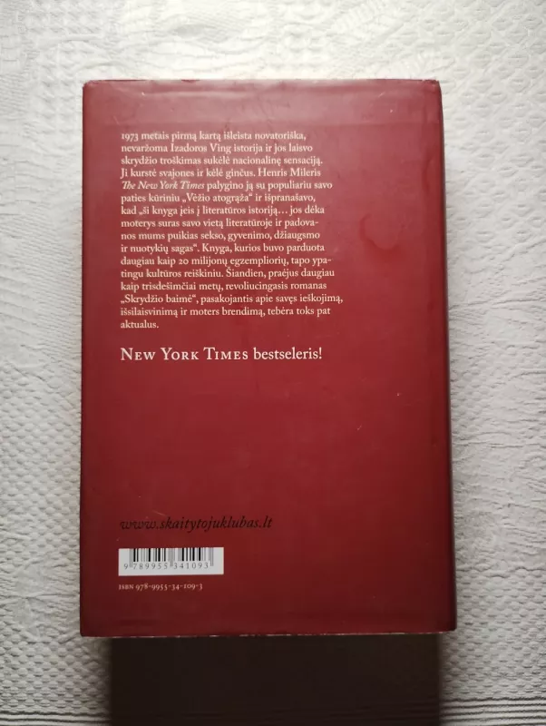 Skrydžio baimė - Erica Jong, knyga 3