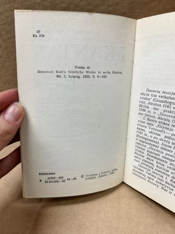 Dorovės metafizikos pagrindai - Imanuelis Kantas, knyga 5