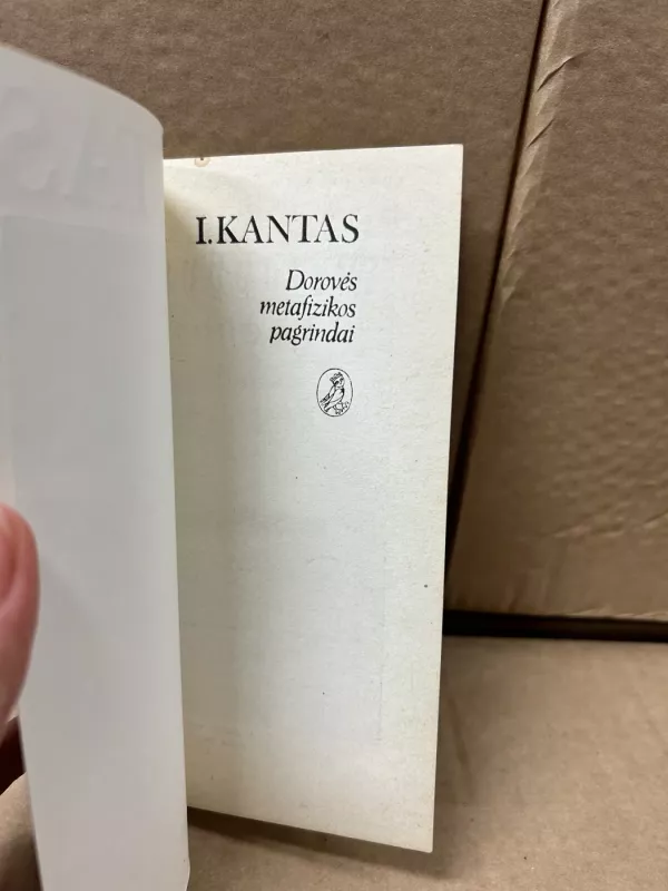 Dorovės metafizikos pagrindai - Imanuelis Kantas, knyga 4