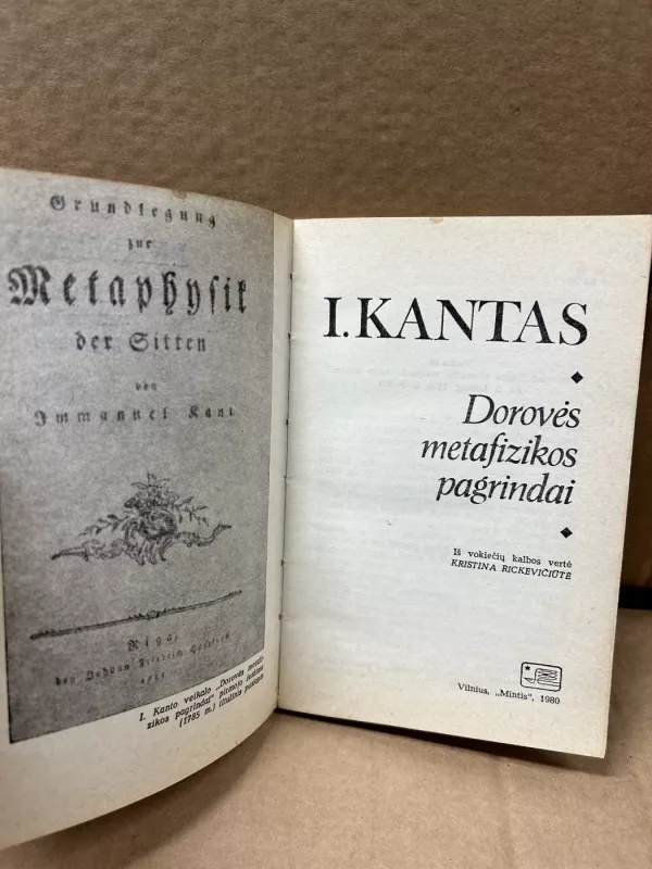 Dorovės metafizikos pagrindai - Imanuelis Kantas, knyga 3
