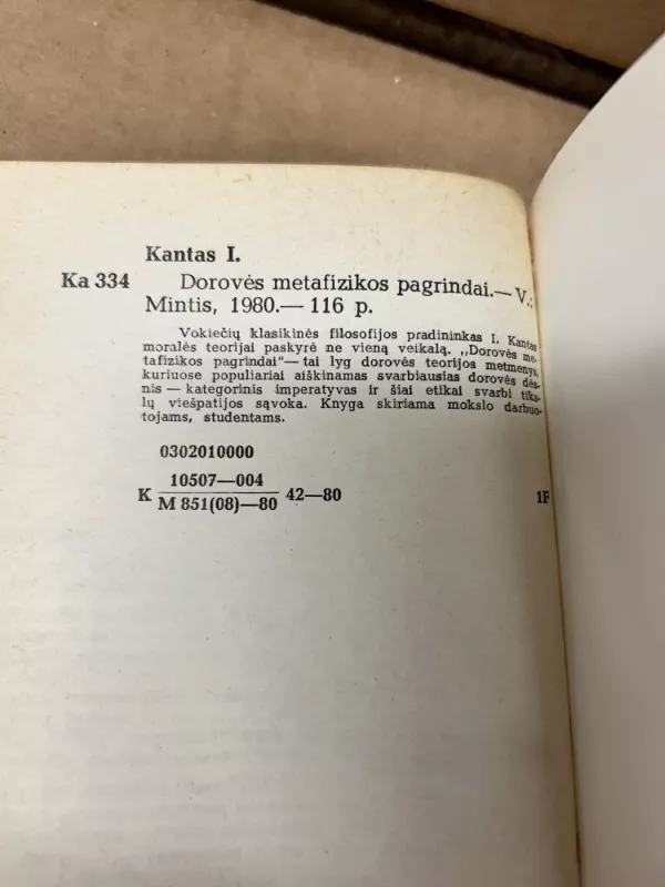 Dorovės metafizikos pagrindai - Imanuelis Kantas, knyga 6