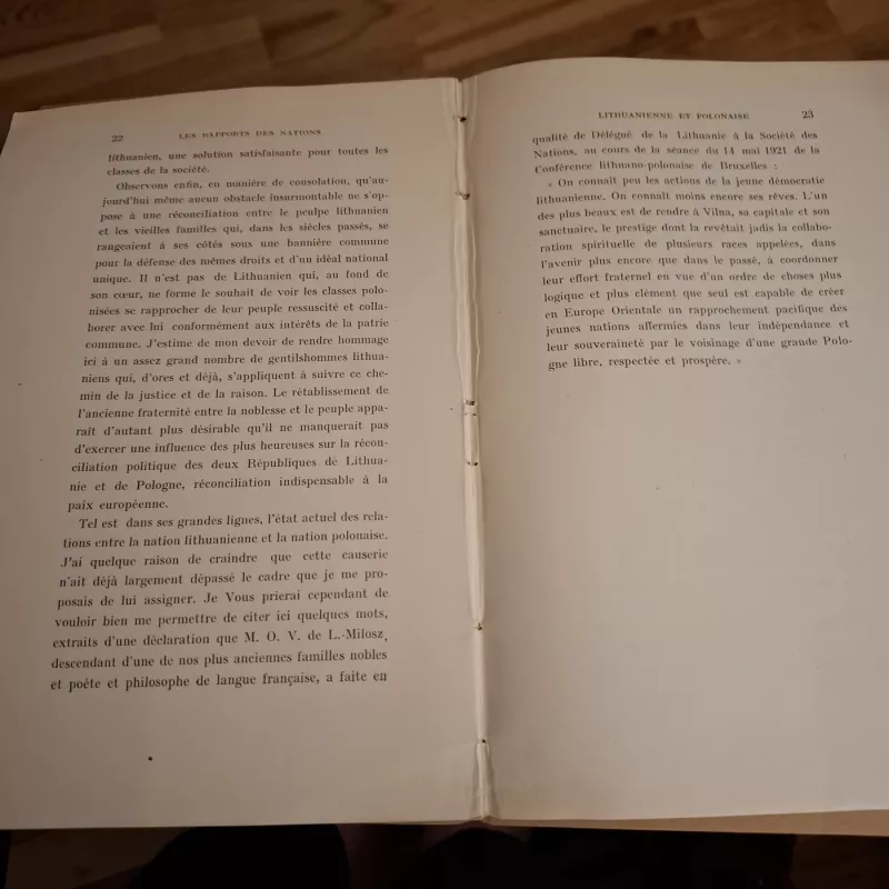 LES RAPPORTS NATIONS LITHUANIENNE ET POLONAISE - Petras Klimas, knyga 4