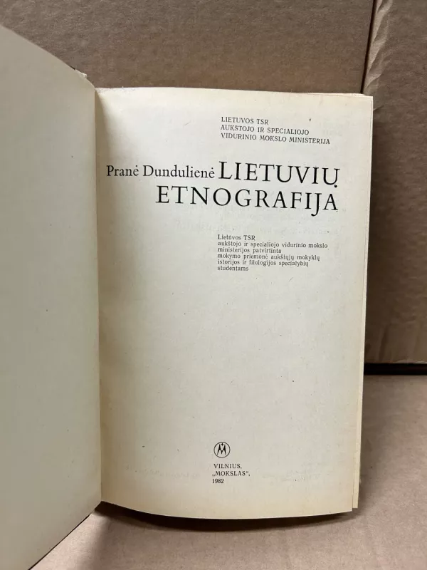 Lietuvių etnografija - Pranė Dundulienė, knyga 3