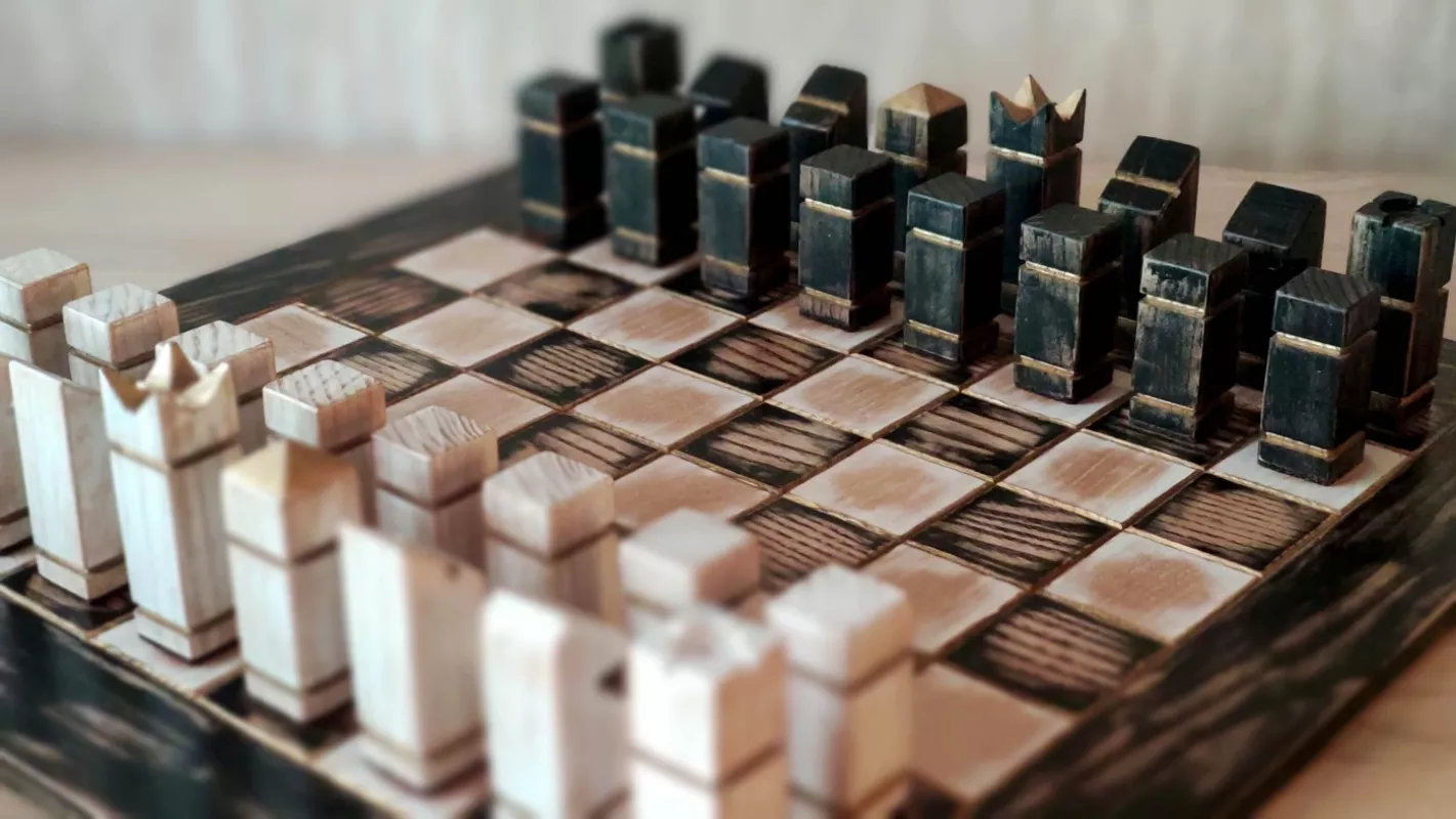 Rankų darbo šachmatai - , stalo žaidimas 4