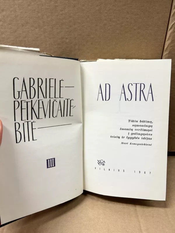 Ad Astra - Gabrielė Petkevičaitė-Bitė, knyga 3