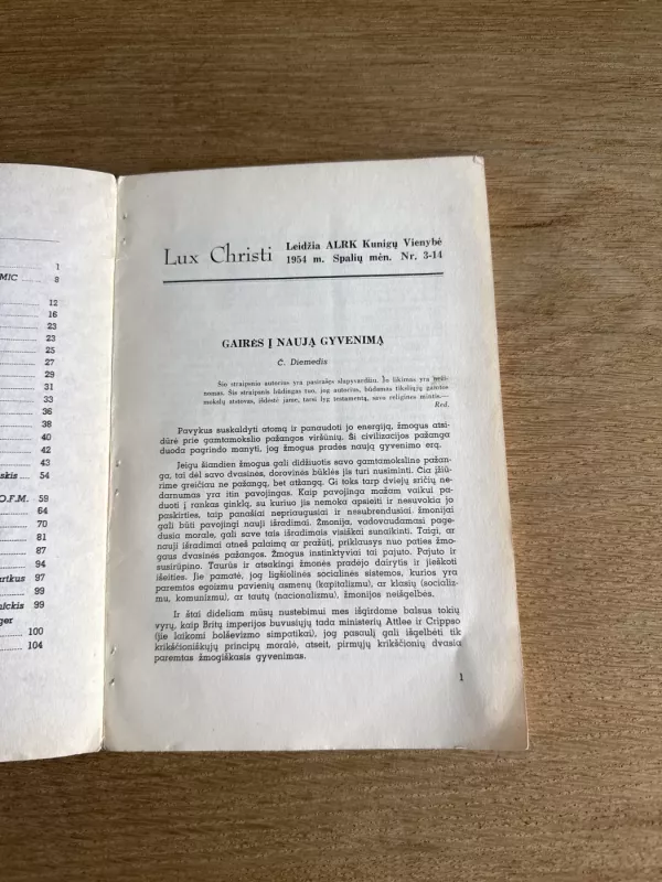Lux Christi 1954 Spalis Nr. 3(14) - Autorių kolektyvas (įvairūs), knyga 4