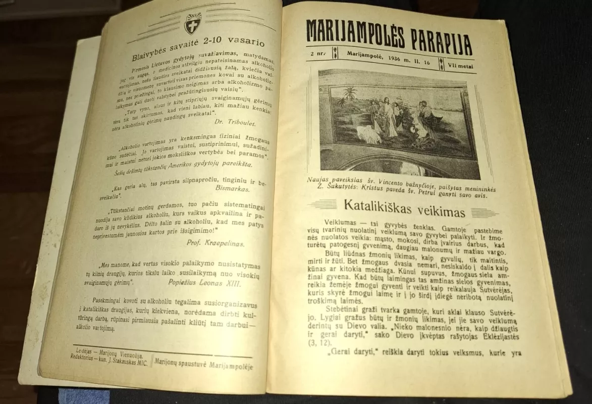 Marijampolės Parapija. 1-13 nr. VII metal Marijampolė, 1-13 nr., 1936 m. - kun. J.Stakauskas, knyga 3