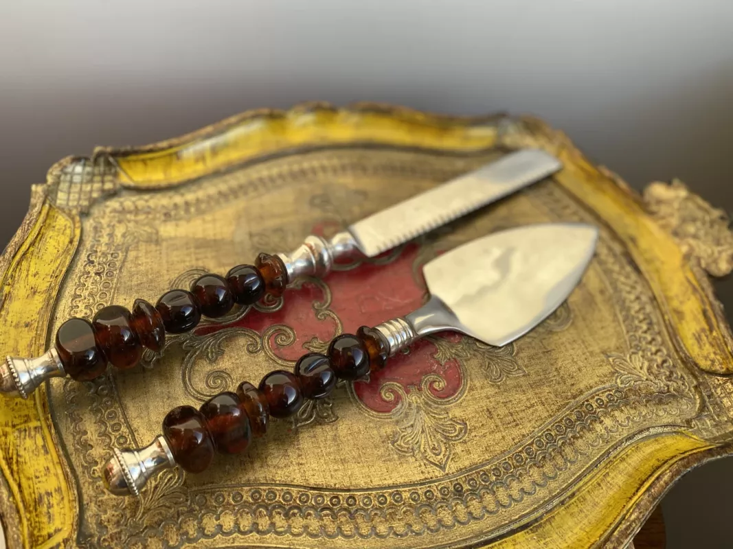 Torto pjaustymo rinkinys: peilis ir mentelė - , namai ir interjeras 2