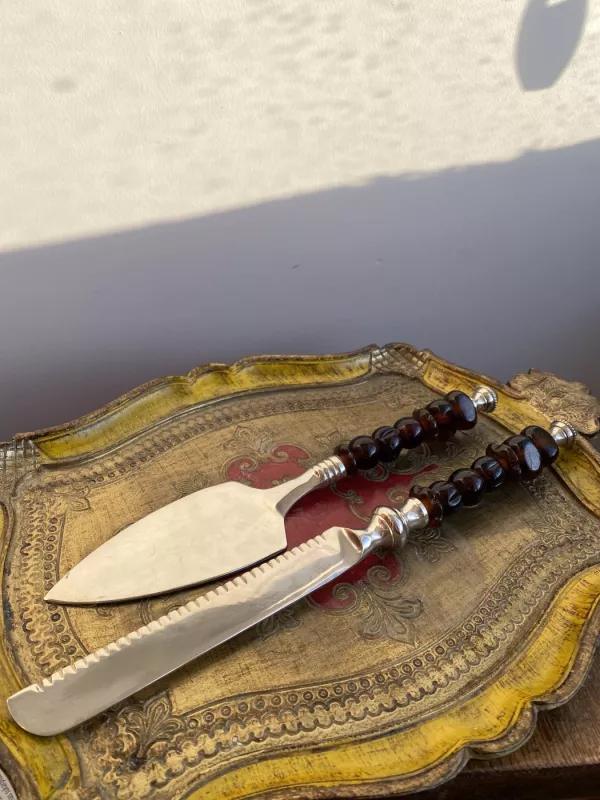 Torto pjaustymo rinkinys: peilis ir mentelė - , namai ir interjeras 6