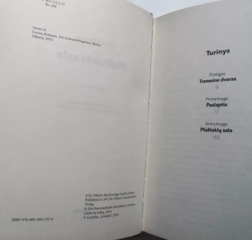 Plaštakės sala - Corina Bomann, knyga 4