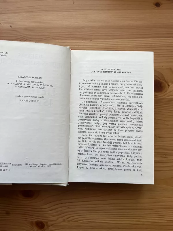 Lietuvos istorija - Albertas Vijūkas-Kojelavičius, knyga 3