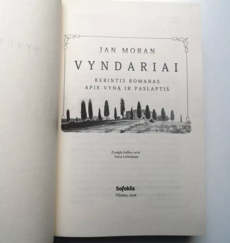 Vyndariai - Jan Moran, knyga 5